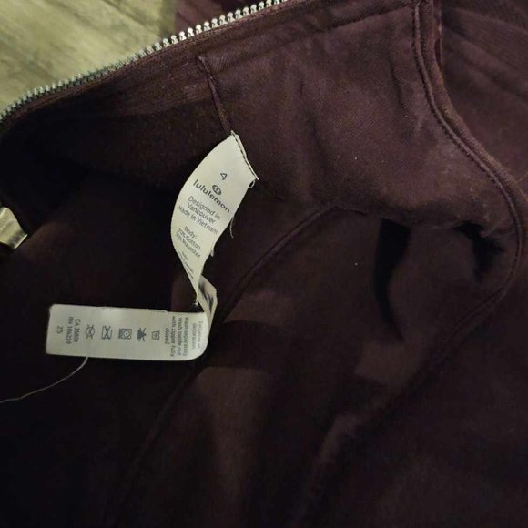 Lululemon Floral Flock Pullover Black Cherry - Picture 6 of 8